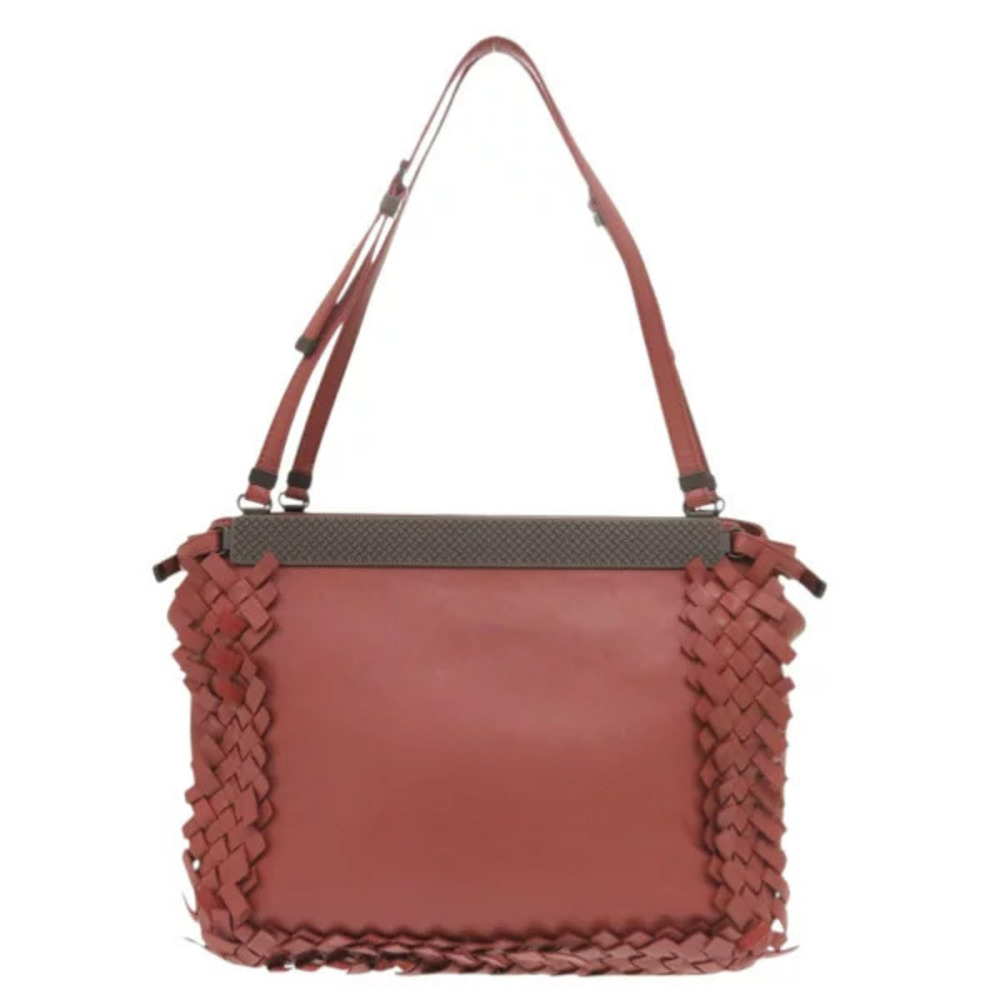 Bottega Veneta Intrecciato leather Bordeaux Purple Brown 2way Shoulder Bag